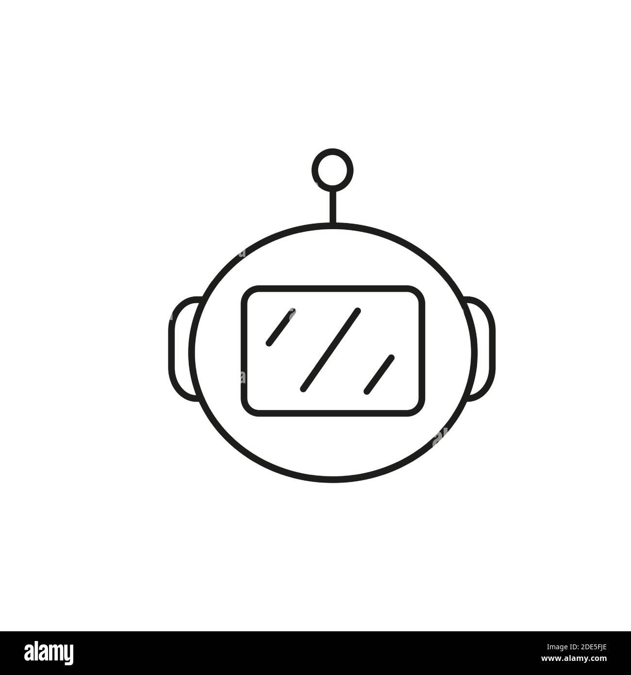astronaut Icon Element der Raum Symbol für mobile Konzept und Web-Apps. Thin-Line-Astronaut-Symbol kann für Web und mobile verwendet werden. Premium-Symbol auf weiß b Stock Vektor
