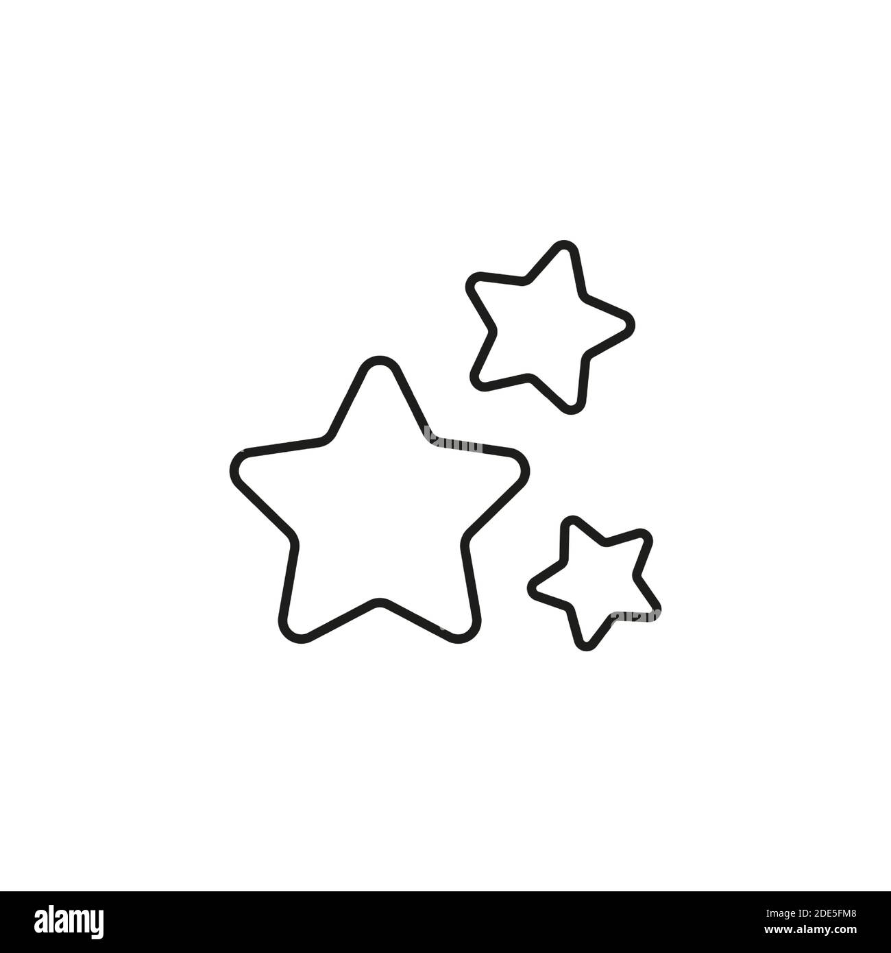 Stars Icon Element des Raumes Symbol für mobile Konzept und Web-Apps. Thin Line Stars Icon kann für Web und mobile verwendet werden. Premium-Symbol auf weißem Hintergrund Stock Vektor
