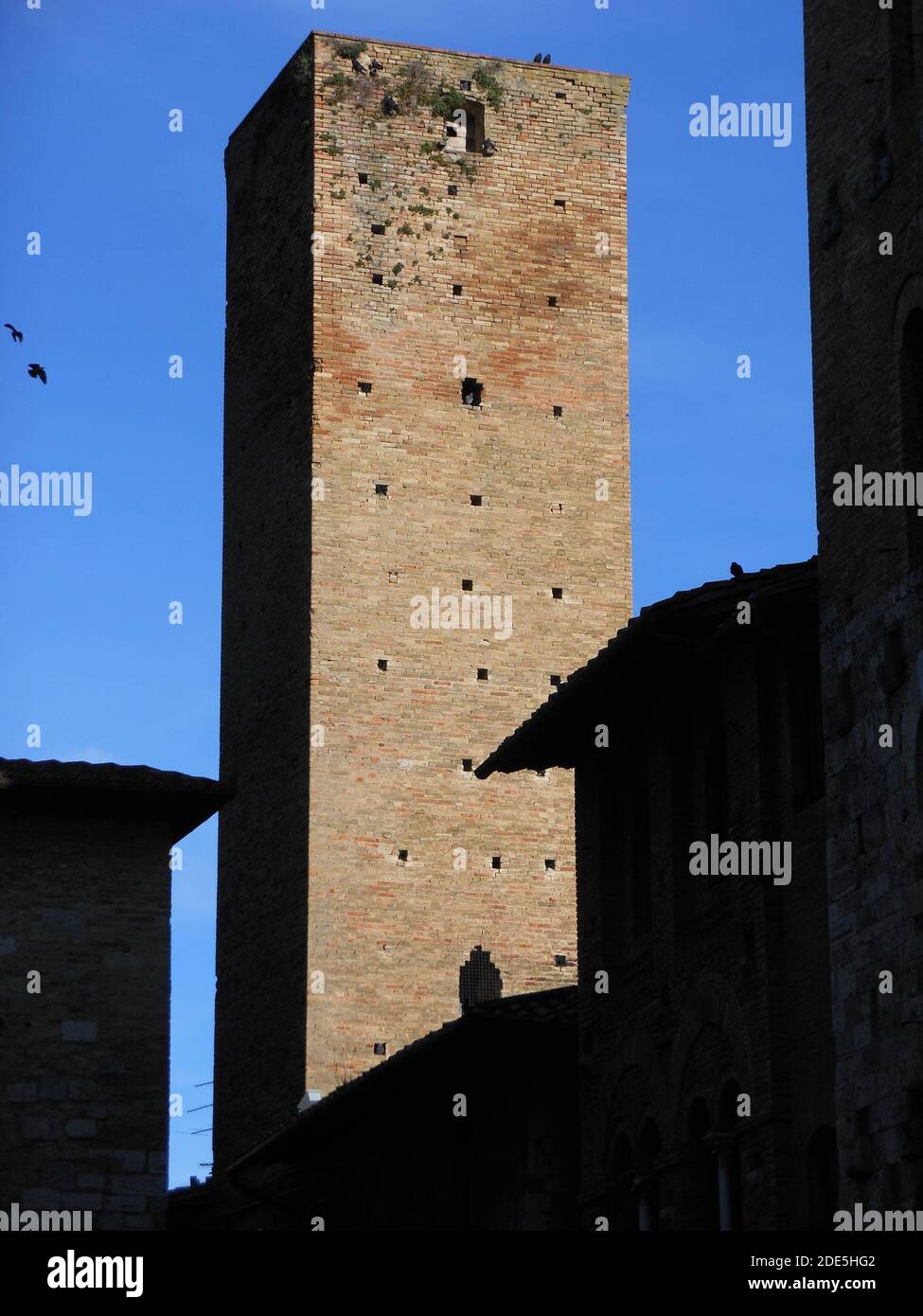 Türme in San Gimignano, Toskana, Italien Stockfoto