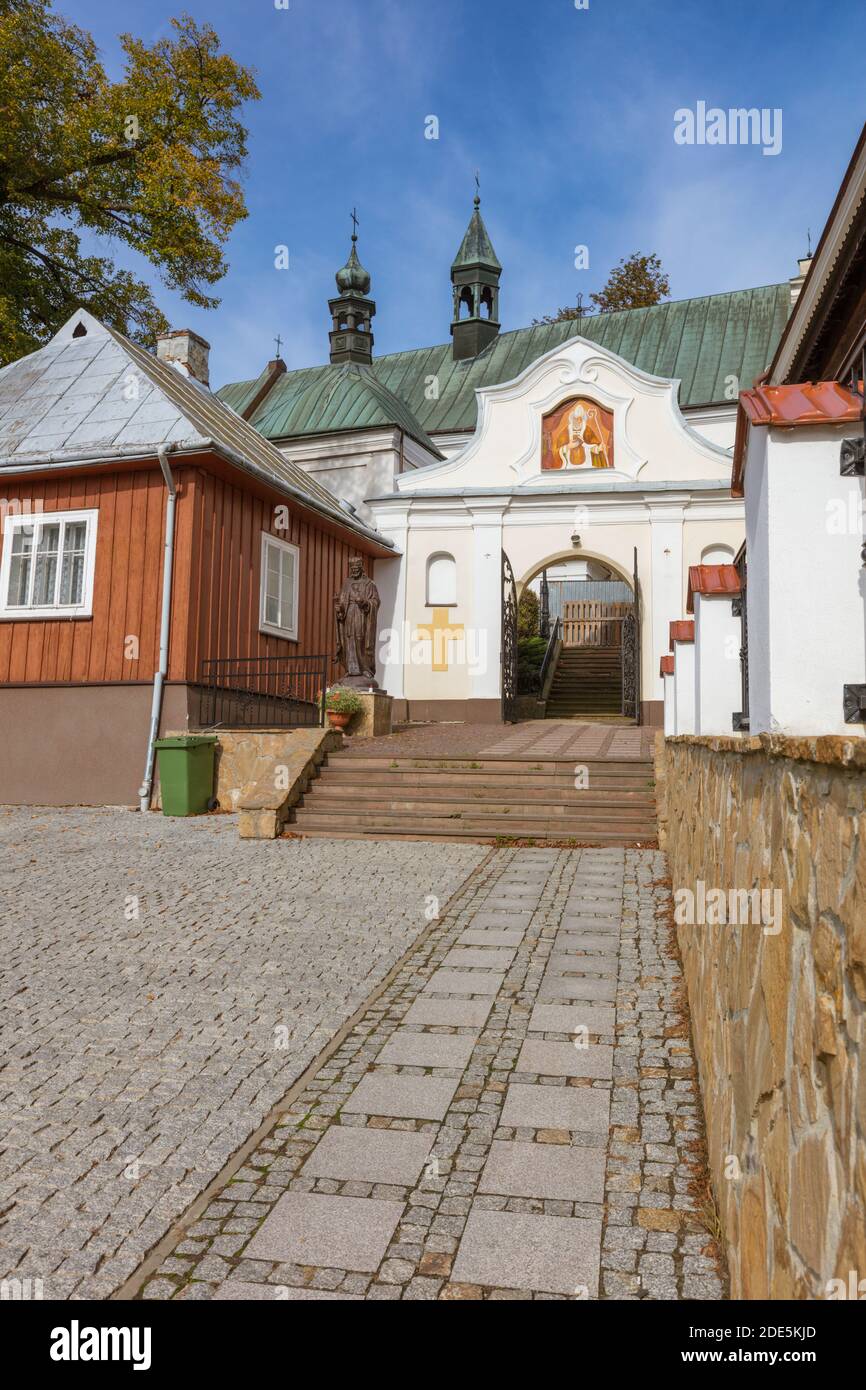 Kirche in Pruchnik. Pruchnik, Subcarpathia, Polen. Stockfoto