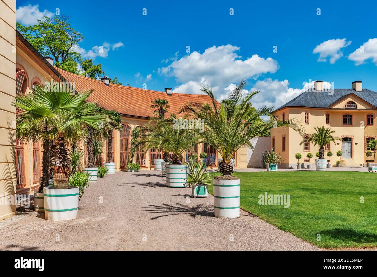 Die Orangerie befindet sich im Schloss Belvedere in Weimar, Thüringen, Deutschland, Europa Stockfoto