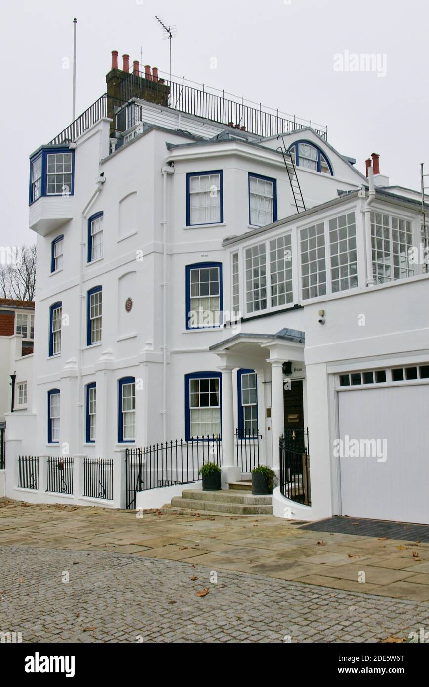 Admiral's House, Hampstead, gemeinhin als die Heimat von Admiral Barton. Auch Heimat des fiktiven Admiral Boom von Mary Poppins. Stockfoto