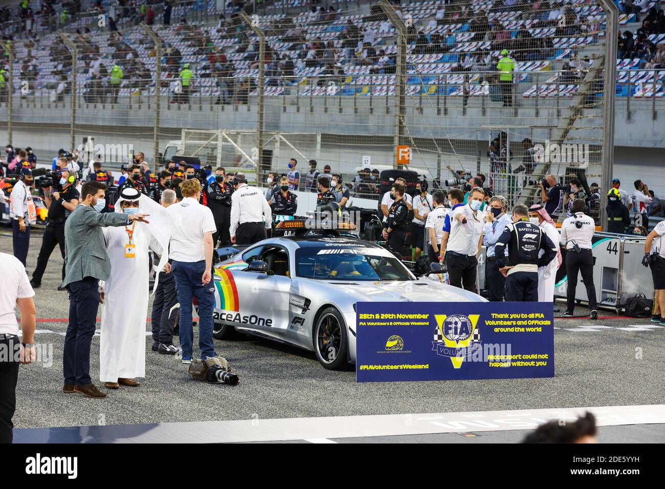 Sakhir, Bahrain. November 2020. FIA Volunteers Weekend während des Formel 1 Gulf Air Bahrain Grand Prix 2020, vom 27. Bis 29. November 2020 auf dem Bahrain International Circuit, in Sakhir, Bahrain - Foto Antonin Vincent / DPPI / LM Credit: Gruppo Editoriale LiveMedia/Alamy Live News Stockfoto