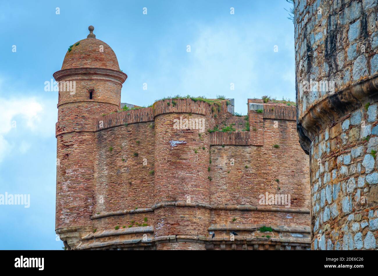 La forteresse de Salses est un ouvrage militaire construit entre 1497 et 1502 par les rois catholiques espagnols. Stockfoto