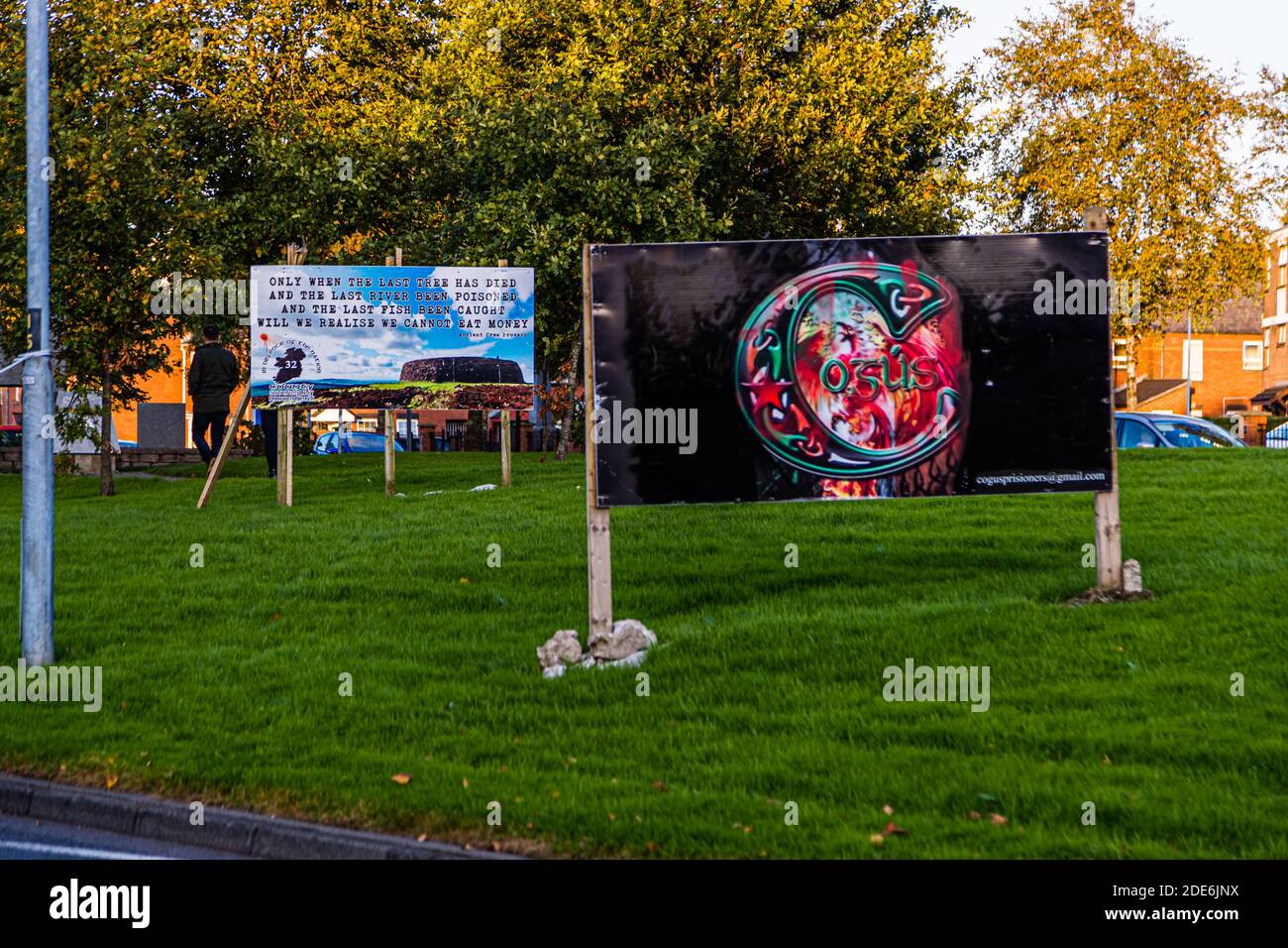 Politische Wandgemälde in Londonderry, Northern Ireland, Vereinigtes Königreich Stockfoto