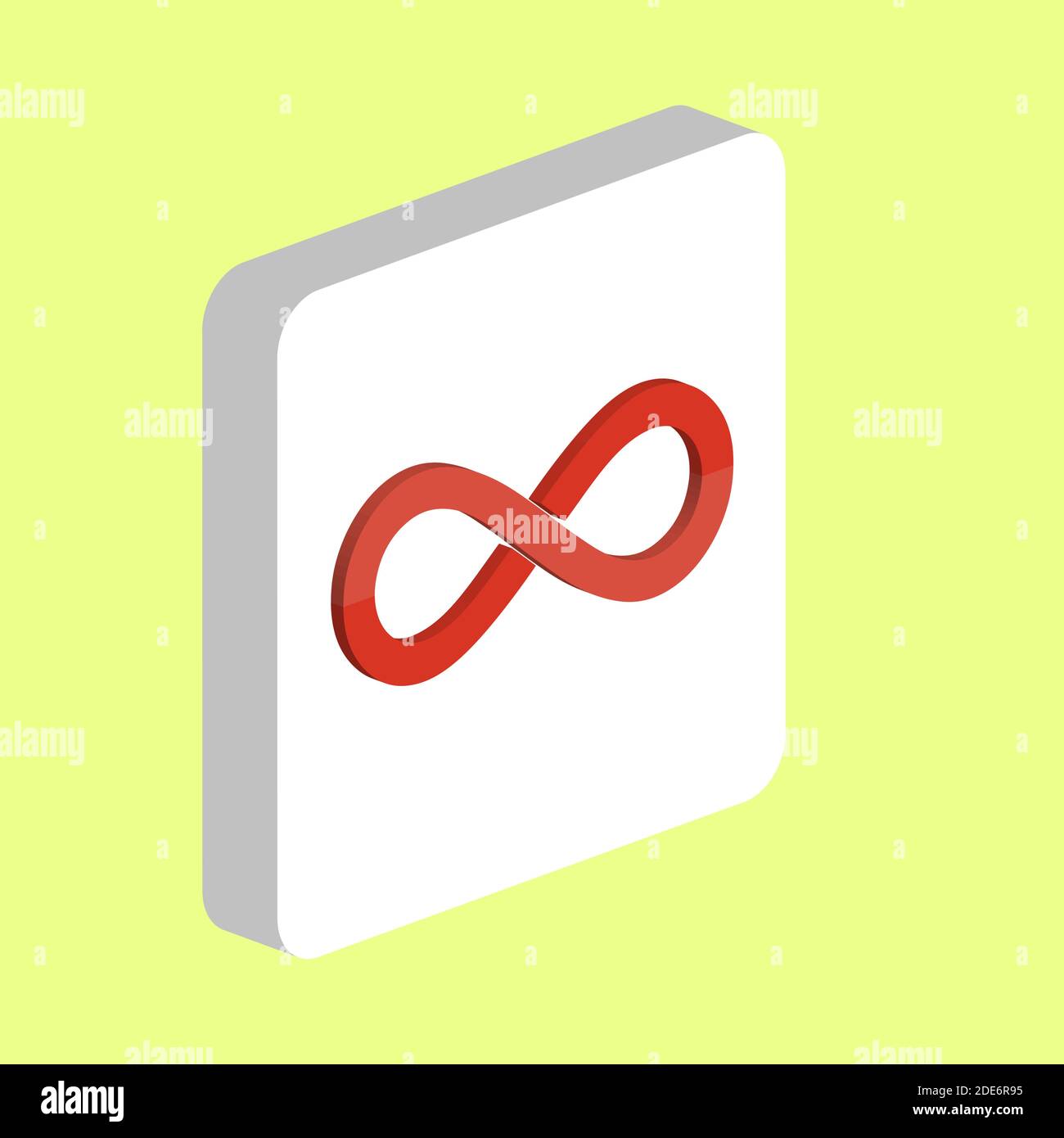 Einfaches Vektorsymbol „unendlich“. Illustration Symbol Design Vorlage