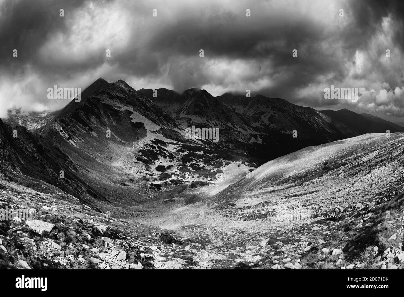 Sommerlandschaft in Retezat-Gebirge, Rumänien, Europa Stockfoto