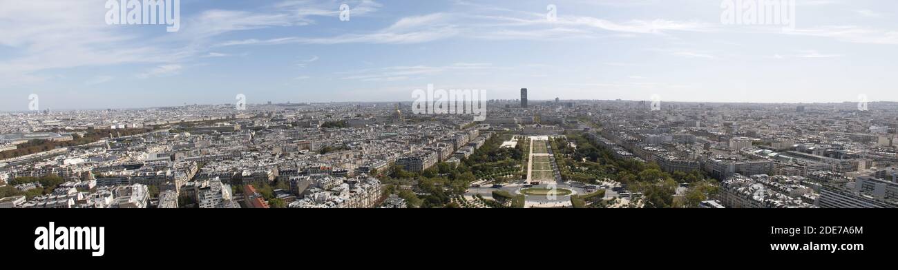 Luftaufnahme von Paris. Stockfoto