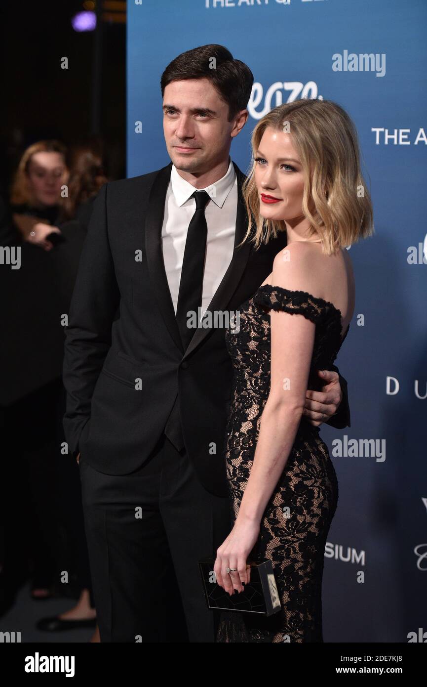 Topher Grace, Ashley Hinshaw besuchen Michael Muller's HEAVEN, präsentiert von The Art of Elysium, am 5. Januar 2019 in Los Angeles, CA, USA. Foto von Lionel Hahn/ABACAPRESS.COM Stockfoto