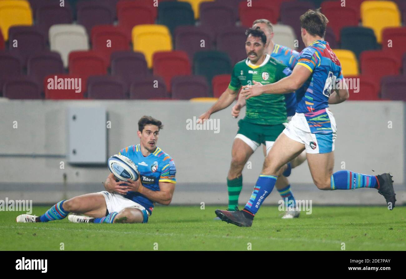 BRENTFORD, ENGLAND - NOVEMBER 29: Joaquin Diaz Bonilla von Leicester Tigers während der Gallagher Premiership zwischen London Irish und Leicester Tigers im Brentford Community Stadium, Brentford, UK am 29. November 2020 Credit: Action Foto Sport/Alamy Live News Stockfoto