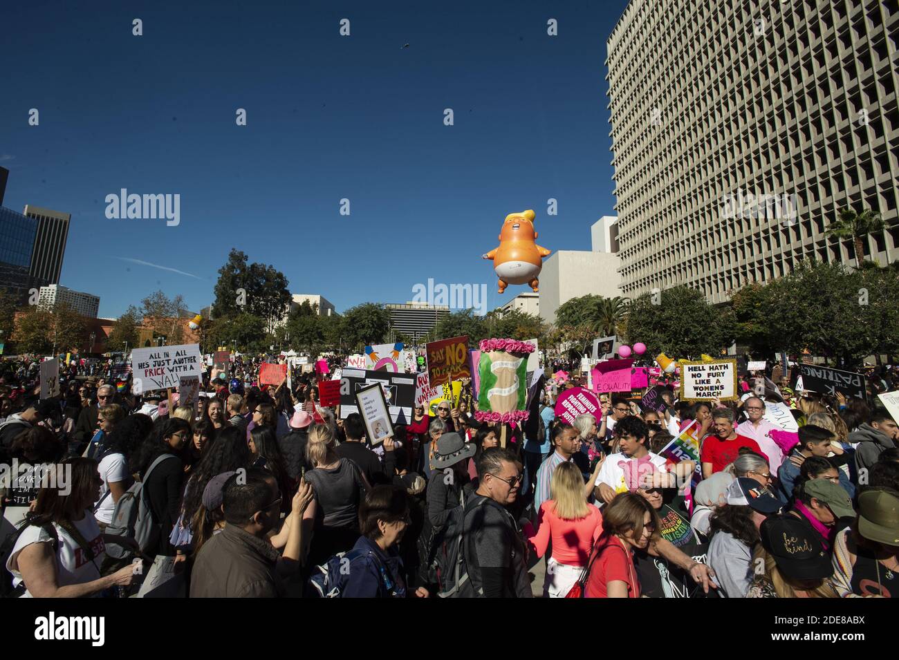 Der 2019 Women's March Los Angeles am 19. Januar 2019 in Los Angeles, Kalifornien. Foto von Lionel Hahn/ABACAPRESS.COM Stockfoto