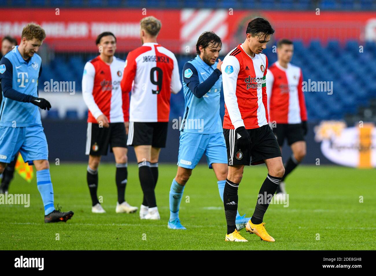 ROTTERDAM, NIEDERLANDE - NOVEMBER 29: Steven Berghuis von Feyenoord enttäuschte beim niederländischen Eredivisie-Spiel zwischen Feyenoord und FC Utrecht Stockfoto