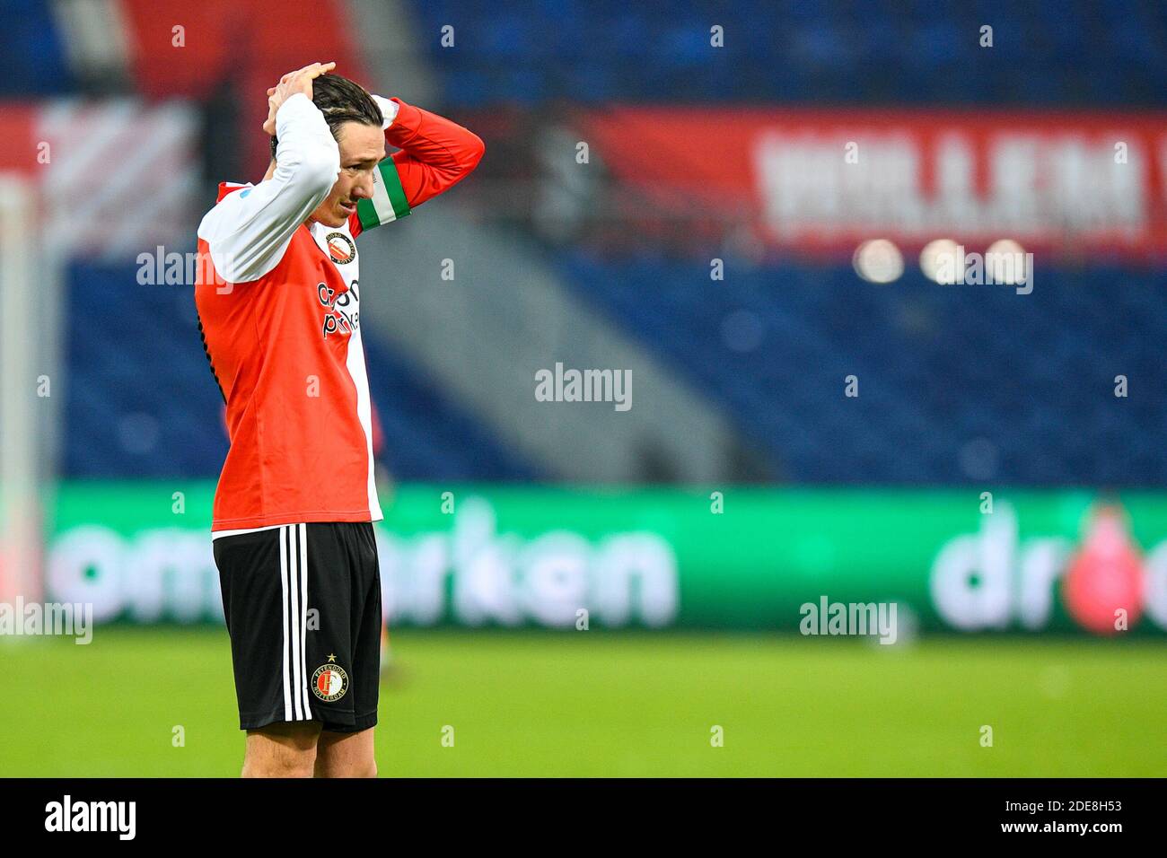 ROTTERDAM, NIEDERLANDE - NOVEMBER 29: Steven Berghuis von Feyenoord enttäuschte beim niederländischen Eredivisie-Spiel zwischen Feyenoord und FC Utrecht Stockfoto