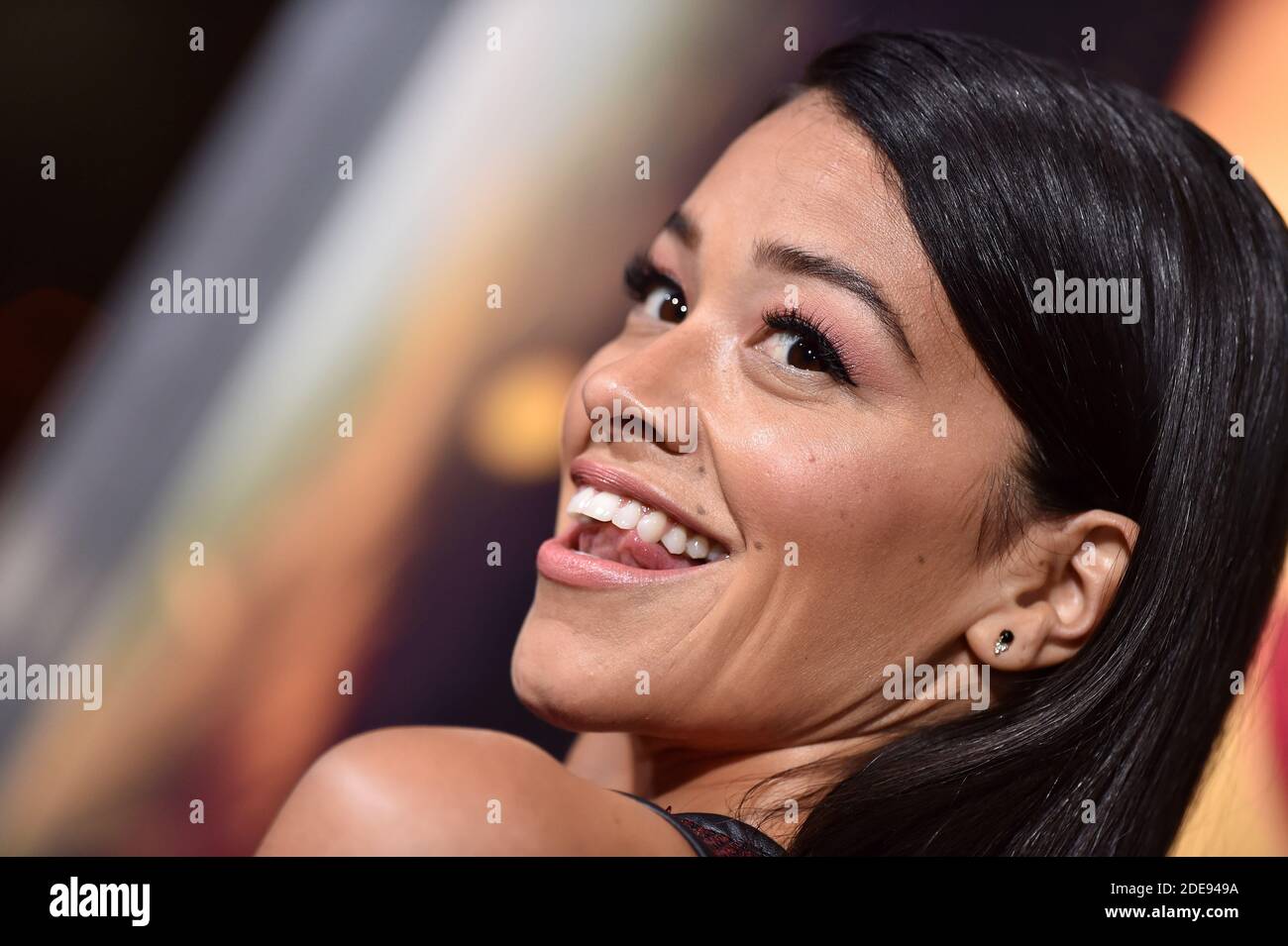 Gina Rodriguez nimmt an der Premiere von Columbia Pictures' 'Miss Bala' im Regal LA Live Stadium 14 am 30. Januar 2019 in Los Angeles, CA, USA Teil. Foto von Lionel Hahn/ABACAPRESS.COM Stockfoto