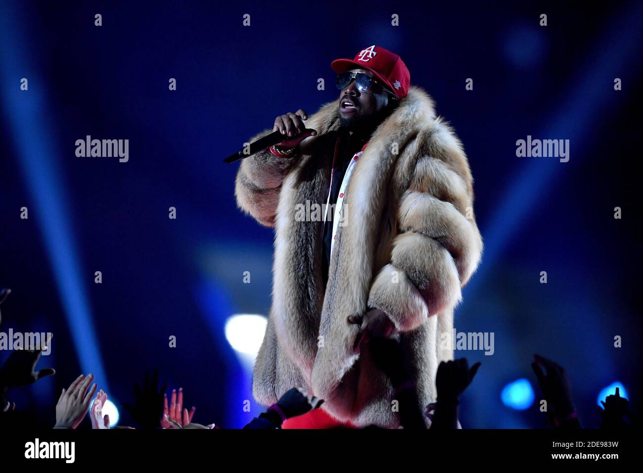 Big Boi tritt während der Pepsi Super Bowl LIII Halbzeit Show im Mercedes-Benz Stadium am 3. Februar 2019 in Atlanta, GA, USA auf. Foto von Lionel Hahn/ABACAPRESS.COM Stockfoto