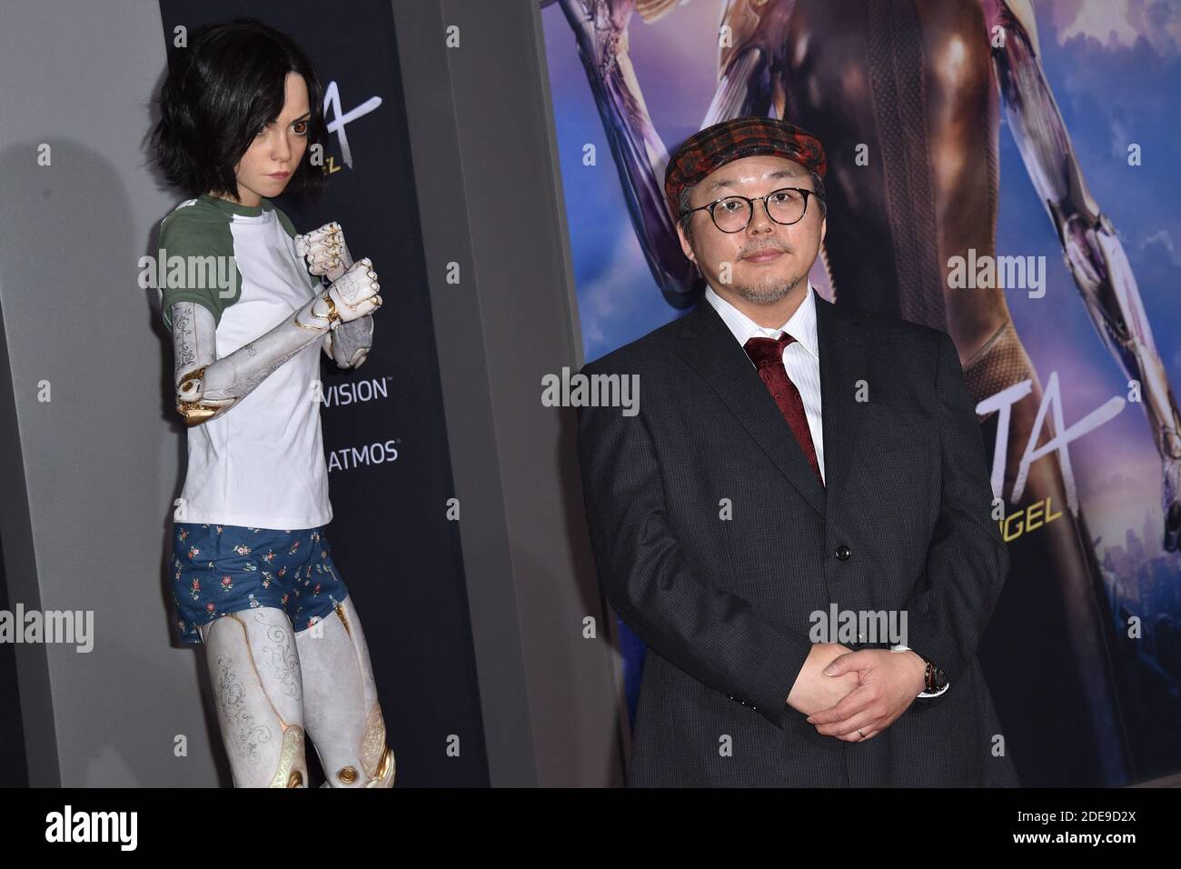 Yukito Kishiro nimmt an der Premiere von 20th Century Fox's 'Alita: Battle Angel' im Westwood Regency Theatre am 05. Februar 2019 in Los Angeles, CA, USA Teil. Foto von Lionel Hahn/ABACAPRESS.COM Stockfoto