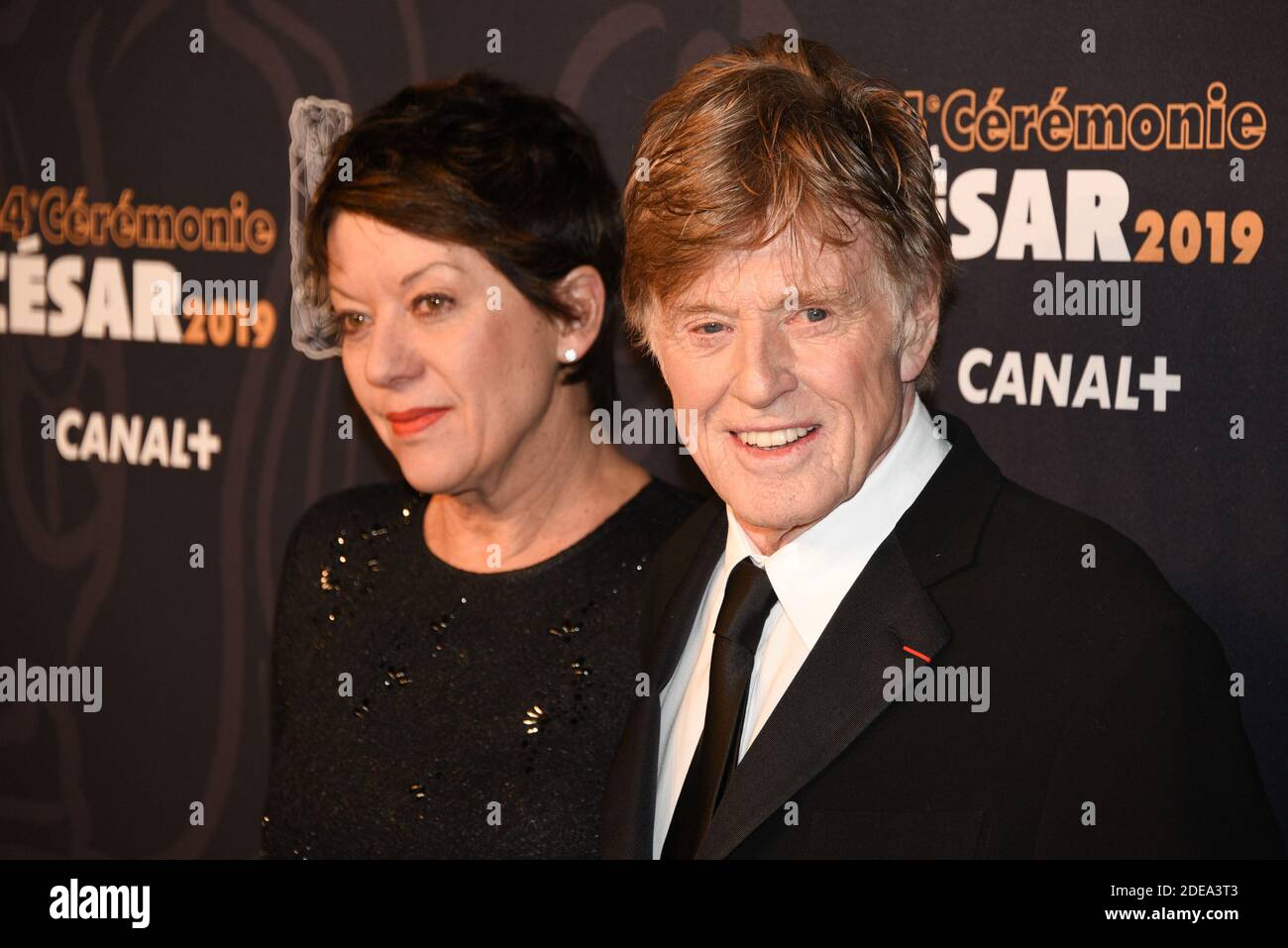 Robert Redford und seine Frau Sibylle Szaggars kommen zur 44. Jährlichen Cesar Film Awards Zeremonie, die am 22. Februar 2019 im Salle Pleyel in Paris, Frankreich, stattfand. Foto von Mireille Ampilhac/ABACAPRESS.COM Stockfoto