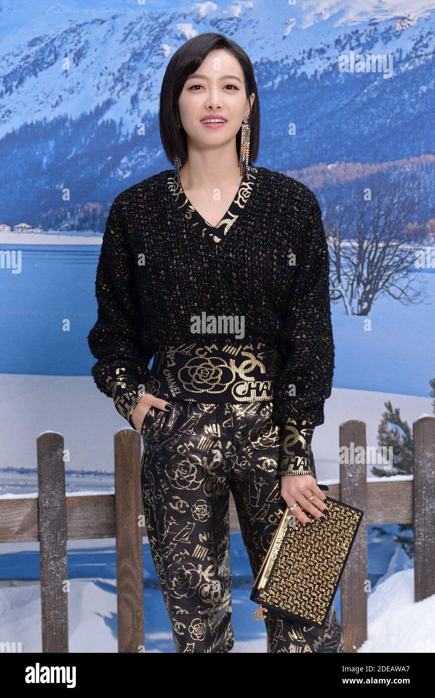 Victoria Song nimmt an der Chanel Show im Rahmen der Paris Fashion Week Womenswear Herbst/Winter 2019/2020 in Paris, Frankreich am 5. März 2019 Teil. Foto von Aurore Marechal/ABACAPRESS.COM Stockfoto