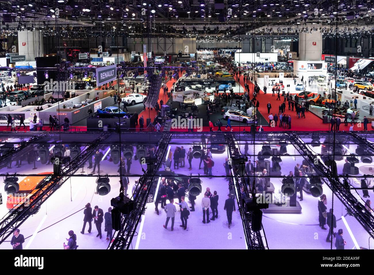 Atmosphäre während des 89. Internationalen Genfer Autosalons, der am 05. März 2019 im Palexpo Convention Center in Genf, Schweiz, stattfand. Foto von Loona/ABACAPRESS.COM Stockfoto