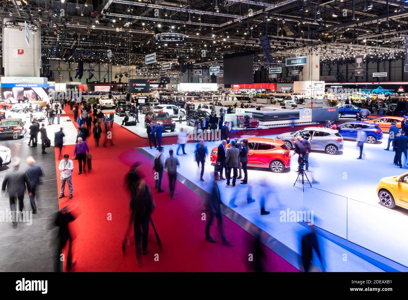 Atmosphäre während des 89. Internationalen Genfer Autosalons, der am 05. März 2019 im Palexpo Convention Center in Genf, Schweiz, stattfand. Foto von Loona/ABACAPRESS.COM Stockfoto