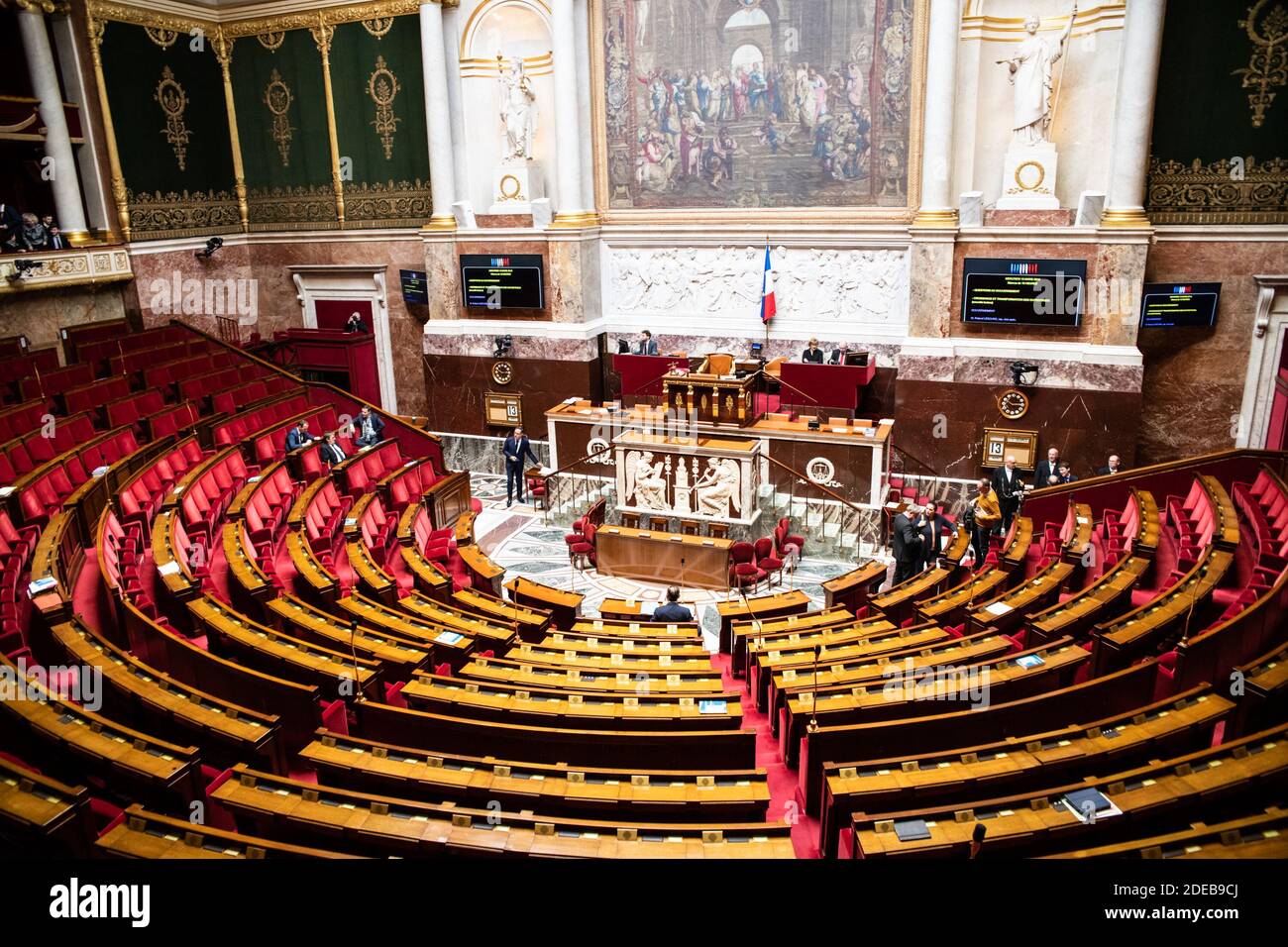 Der französische Premierminister Edouard Philippe kurz vor der öffentlichen Sitzung des französischen Parlaments "Assemblee Nationale" in Paris, 13. März 2019. Foto von Daniel Derajinski/ABACAPRESS.COM Stockfoto