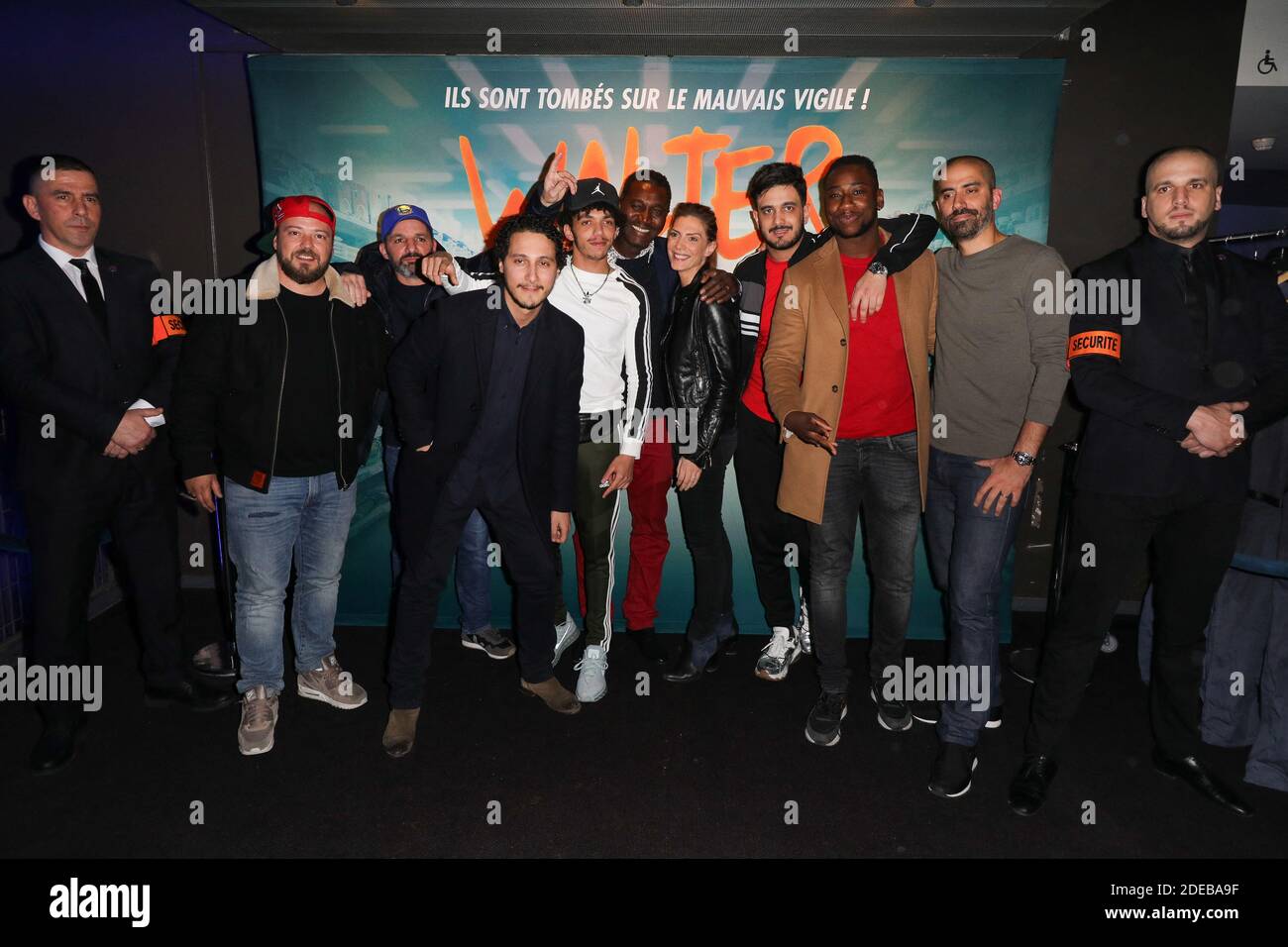 Samuel Djian, Karim Jebli, Nordine Salhi, David Salles, Alban Ivanov, Judith El Zein, Issaka Sawadogo, Alexandre Antonio, Varante Soudjian bei der Walter-Premiere am 14. März 2019 im UGC Bercy in Paris, Frankreich. Foto von David Boyer/ABACAPRESS.COM Stockfoto