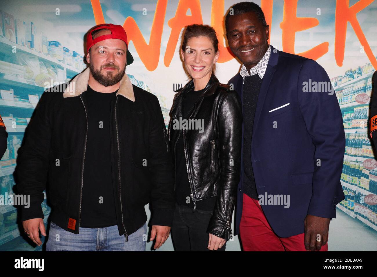 Alban Ivanov, Judith El Zein, Issaka Sawadogo, Alexandre Antonio bei der Walter-Premiere am 14. März 2019 im UGC Bercy in Paris, Frankreich. Foto von David Boyer/ABACAPRESS.COM Stockfoto