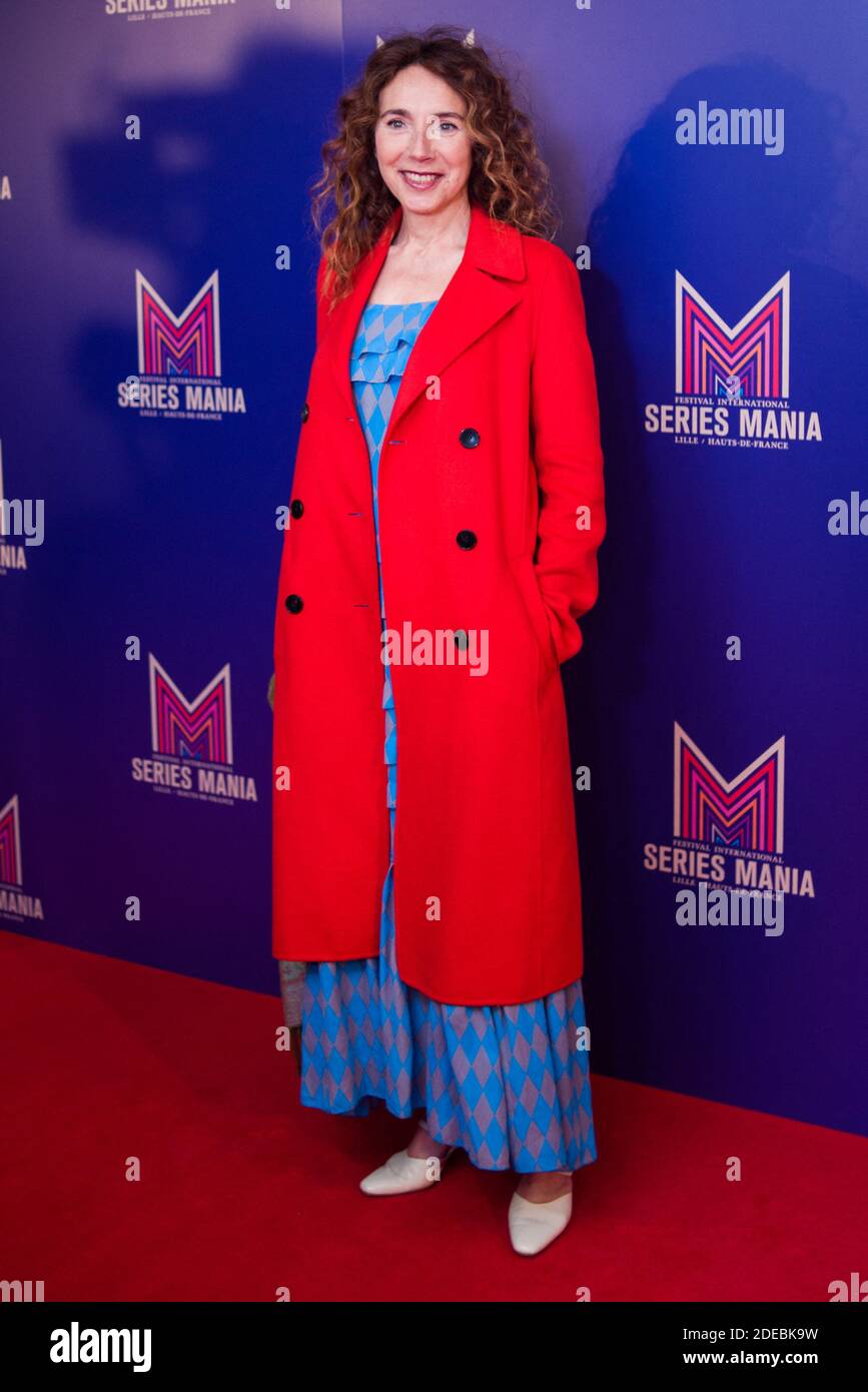 Isabel Otero posiert während der Eröffnungszeremonie des Series Mania Festivals in Lille am 22. März 2019. Foto von Julie Sebadelha/ABACAPRESS.COM Stockfoto