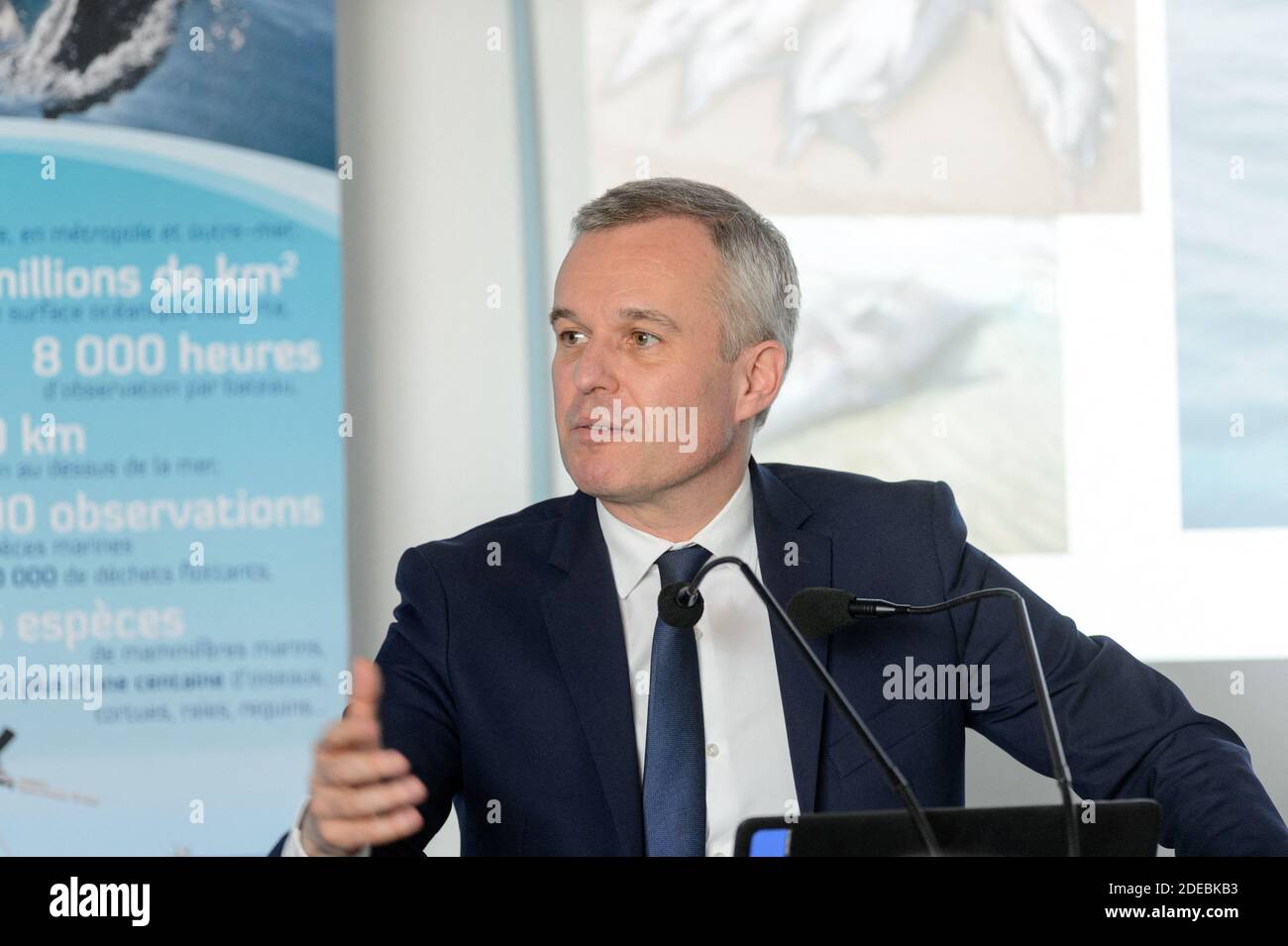 Francois de Rugy, der französische Minister für Ökologie und nachhaltige Entwicklung in La Rochelle am März 22 2019. Foto von Arnault SERRIERE/ABACAPRESS Stockfoto