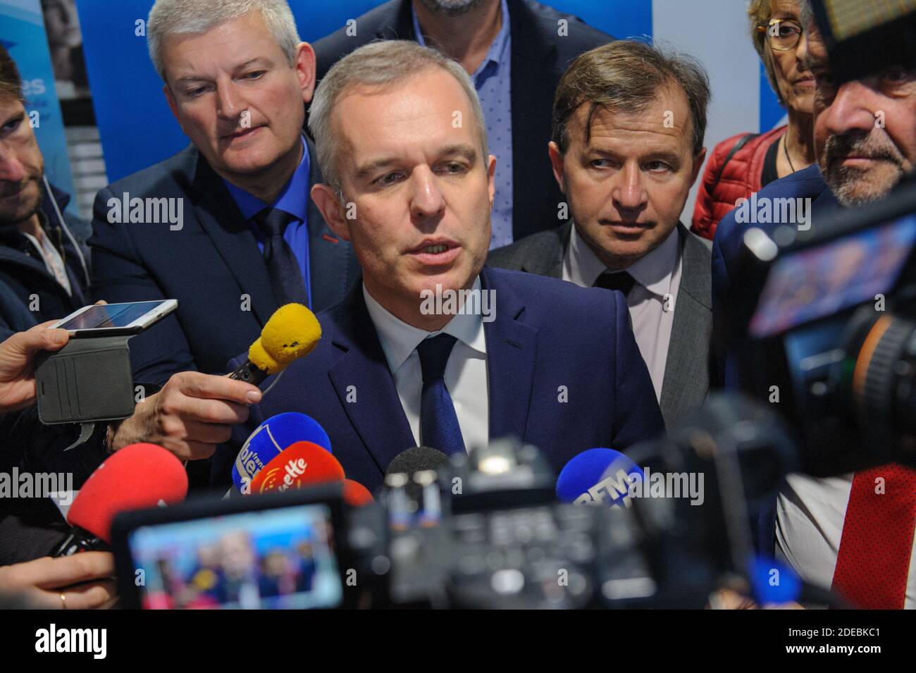 Francois de Rugy, der französische Minister für Ökologie und nachhaltige Entwicklung in La Rochelle am März 22 2019. Foto von Arnault SERRIERE/ABACAPRESS Stockfoto