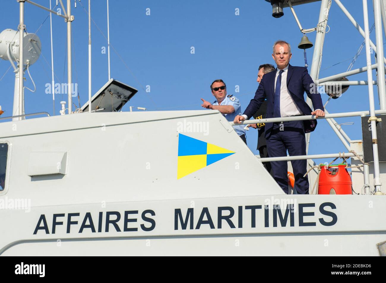 Francois de Rugy, der französische Minister für Ökologie und nachhaltige Entwicklung in La Rochelle am März 22 2019. Foto von Arnault SERRIERE/ABACAPRESS Stockfoto