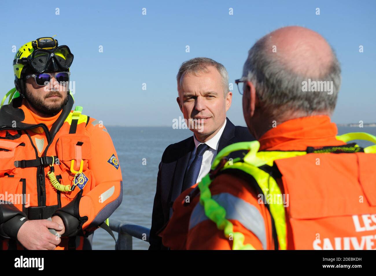 Francois de Rugy, der französische Minister für Ökologie und nachhaltige Entwicklung beim SNSM am März 22 2019. Foto von Arnault SERRIERE/ABACAPRESS Stockfoto