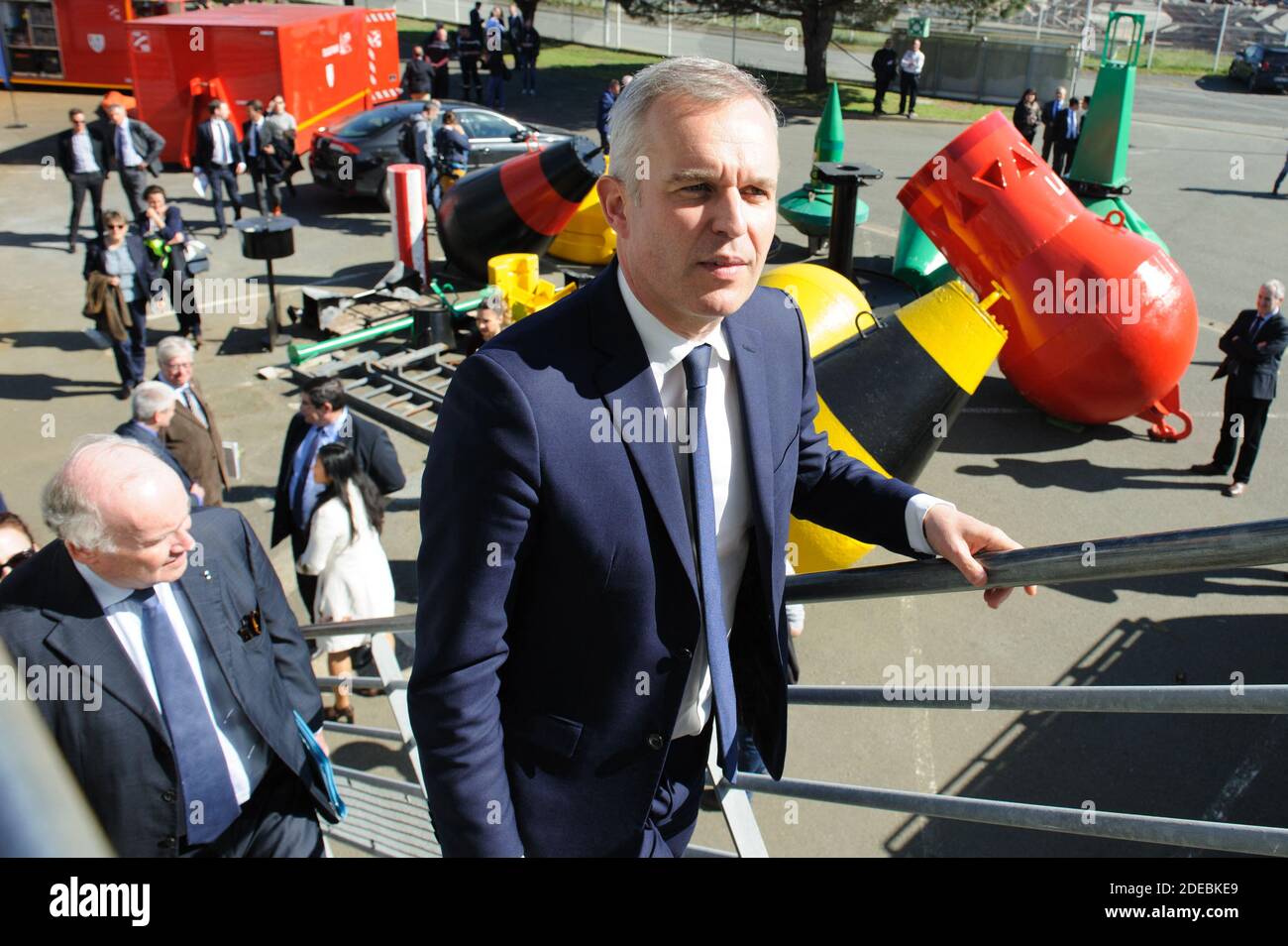 Francois de Rugy, der französische Minister für Ökologie und nachhaltige Entwicklung in La Rochelle am März 22 2019. Foto von Arnault SERRIERE/ABACAPRESS Stockfoto