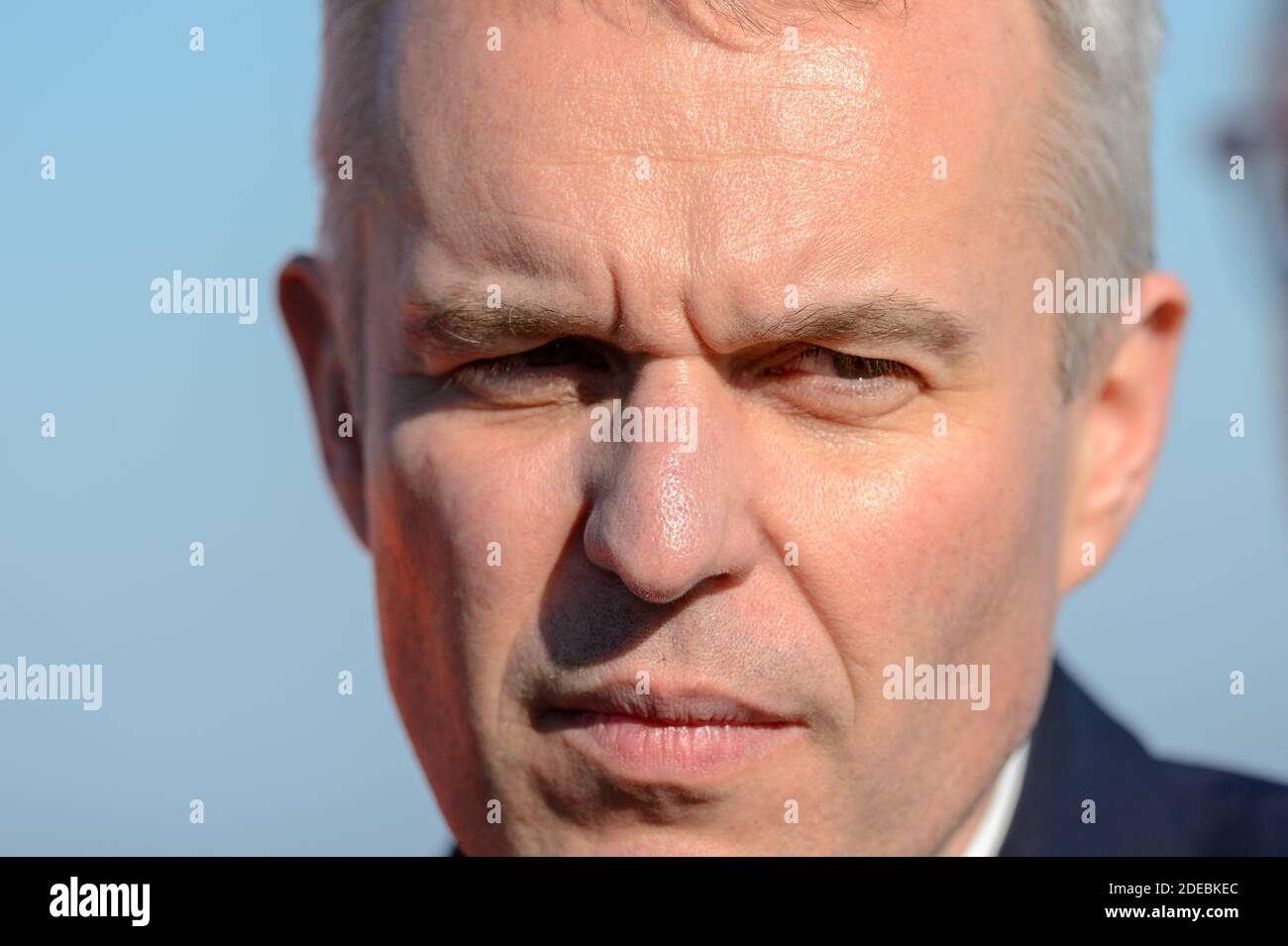 Francois de Rugy, der französische Minister für Ökologie und nachhaltige Entwicklung in La Rochelle am März 22 2019. Foto von Arnault SERRIERE/ABACAPRESS Stockfoto