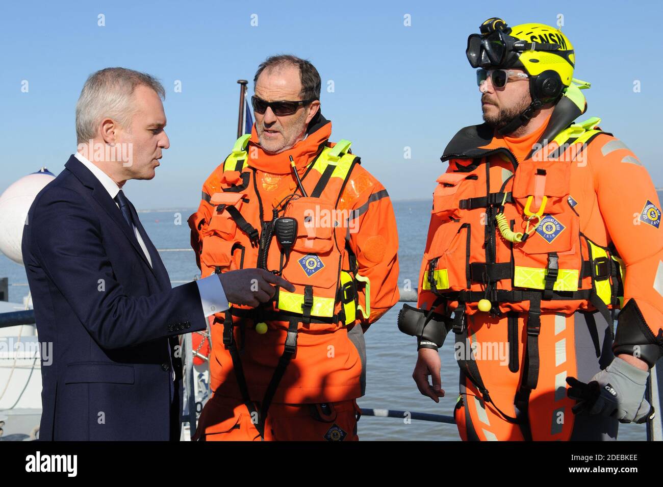 Francois de Rugy, der französische Minister für Ökologie und nachhaltige Entwicklung beim SNSM am März 22 2019. Foto von Arnault SERRIERE/ABACAPRESS Stockfoto