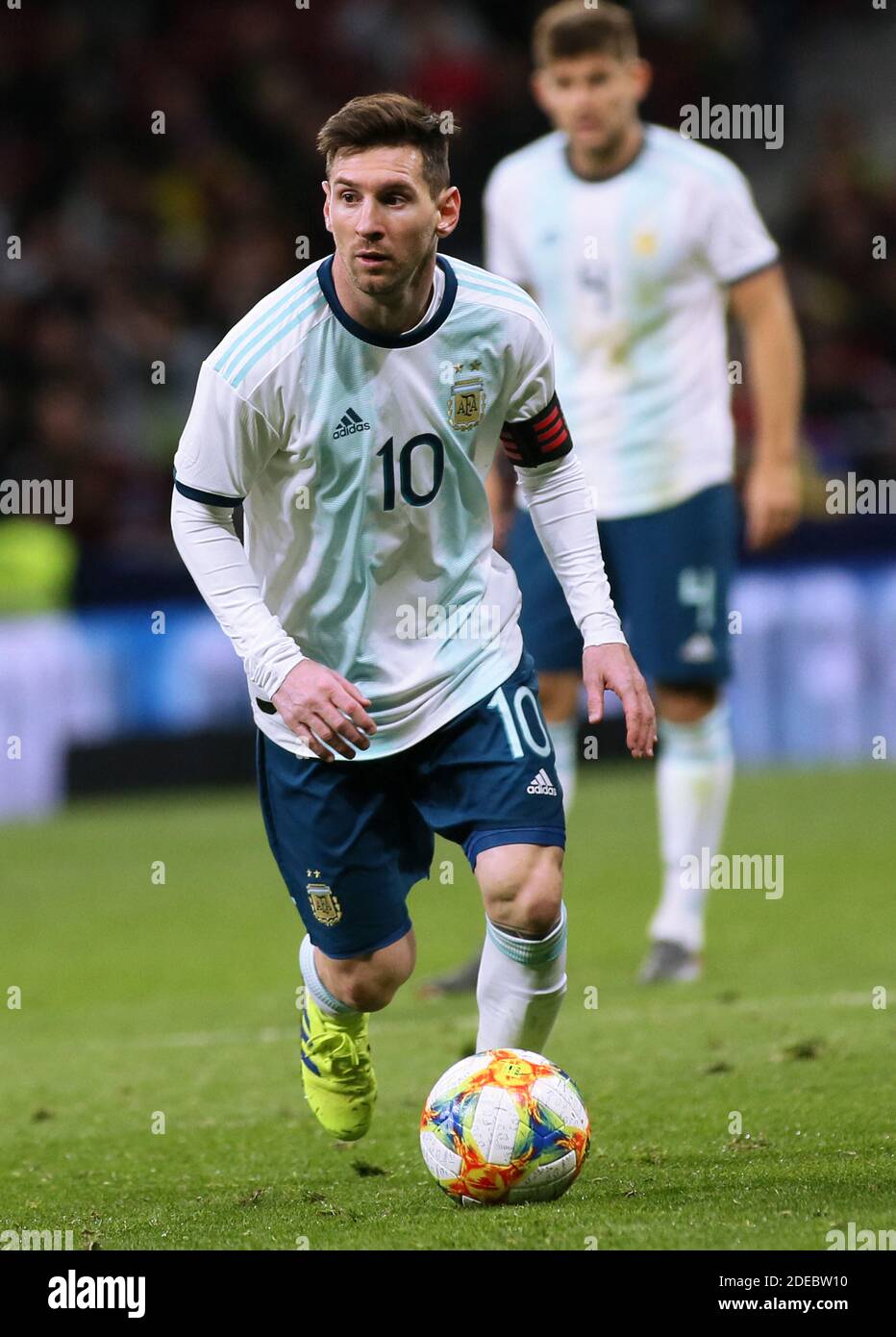 Argentiniens Leo Messi beim internationalen Adidas Cup Spiel zwischen Argentinien und Venezuela im Wanda Metropolitano Stadium in Madrid Spanien am 22. Marz 2019. Endergebnis Argentinien 1 Venezuela 3...