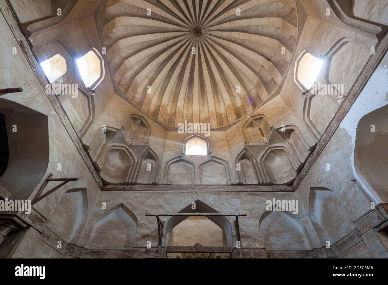 Fatimid Mausoleum von Yahya al-Shabihi, Südfriedhof, Kairo, Ägypten Stockfoto