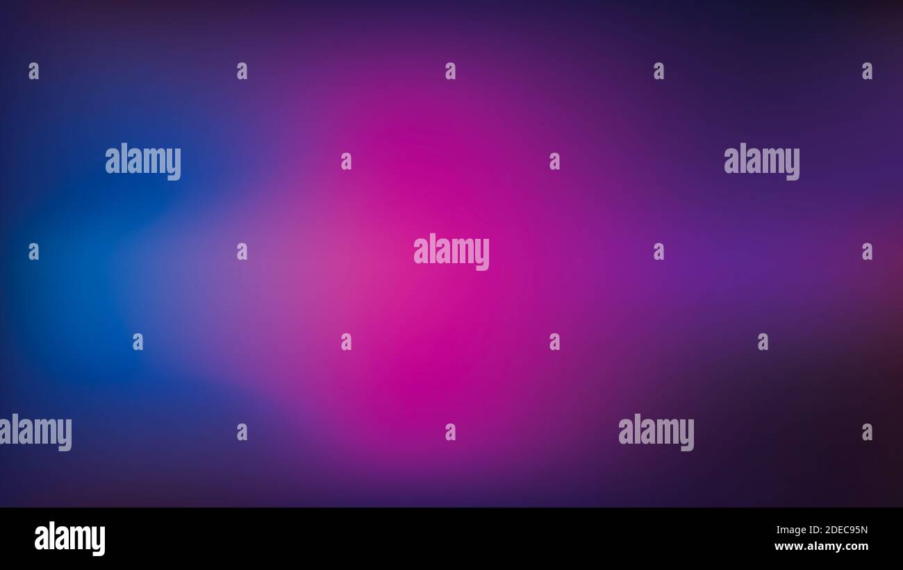 Blended bunte dunkelrosa und blau Cyberpunk Thema geadentem abstrakt Hintergrund 16:9-Verhältnis Stockfoto