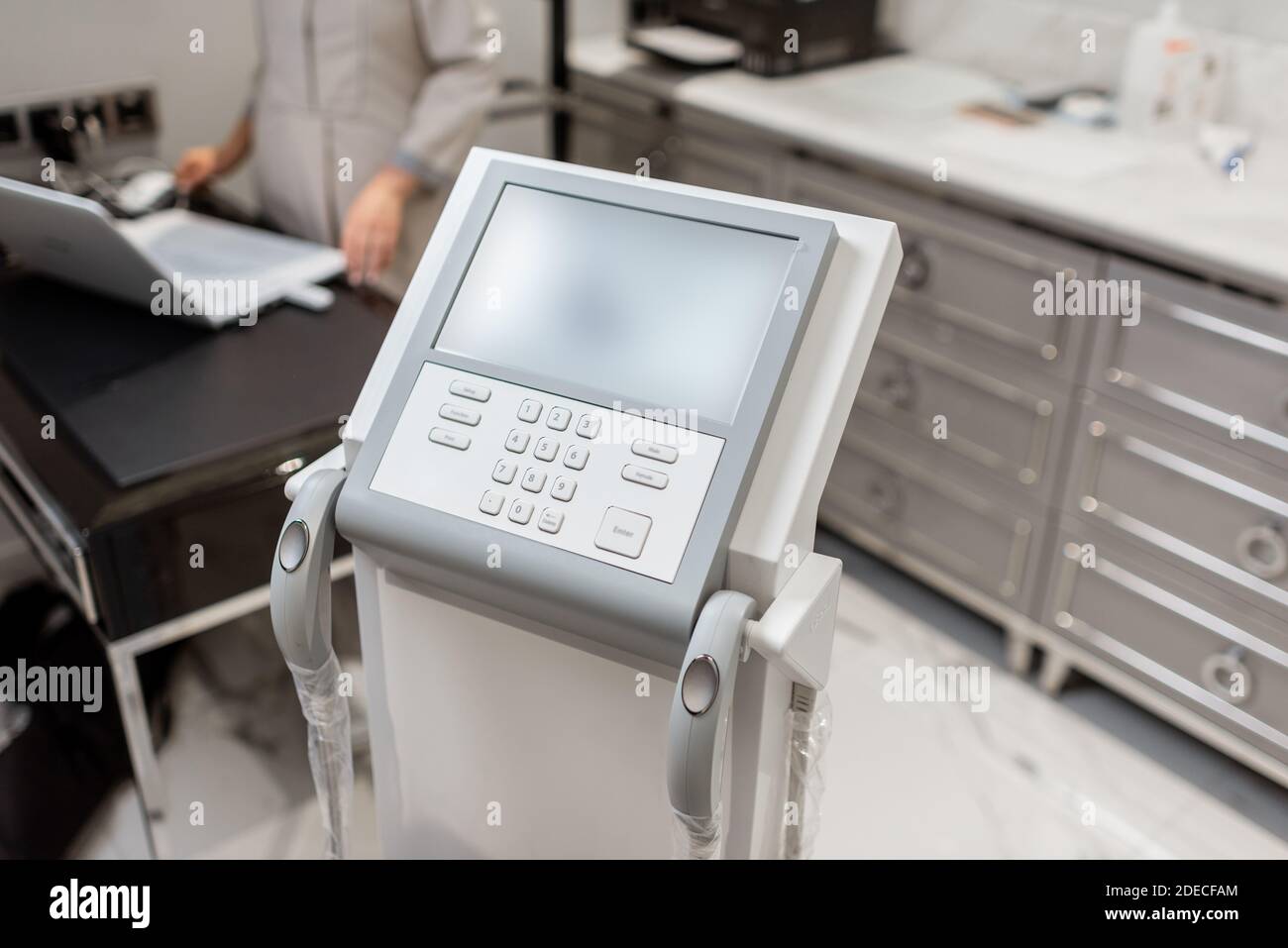 InBody Skalen zur Messung der Körperzusammensetzung Gleichgewicht in medizinischen Spa Stockfoto