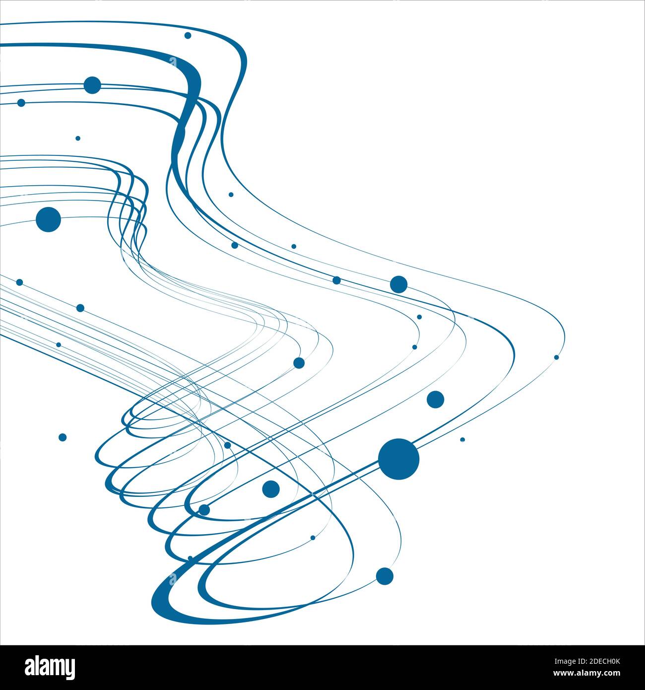 Geometrische Linien und einfache Punkte Stock Vektor