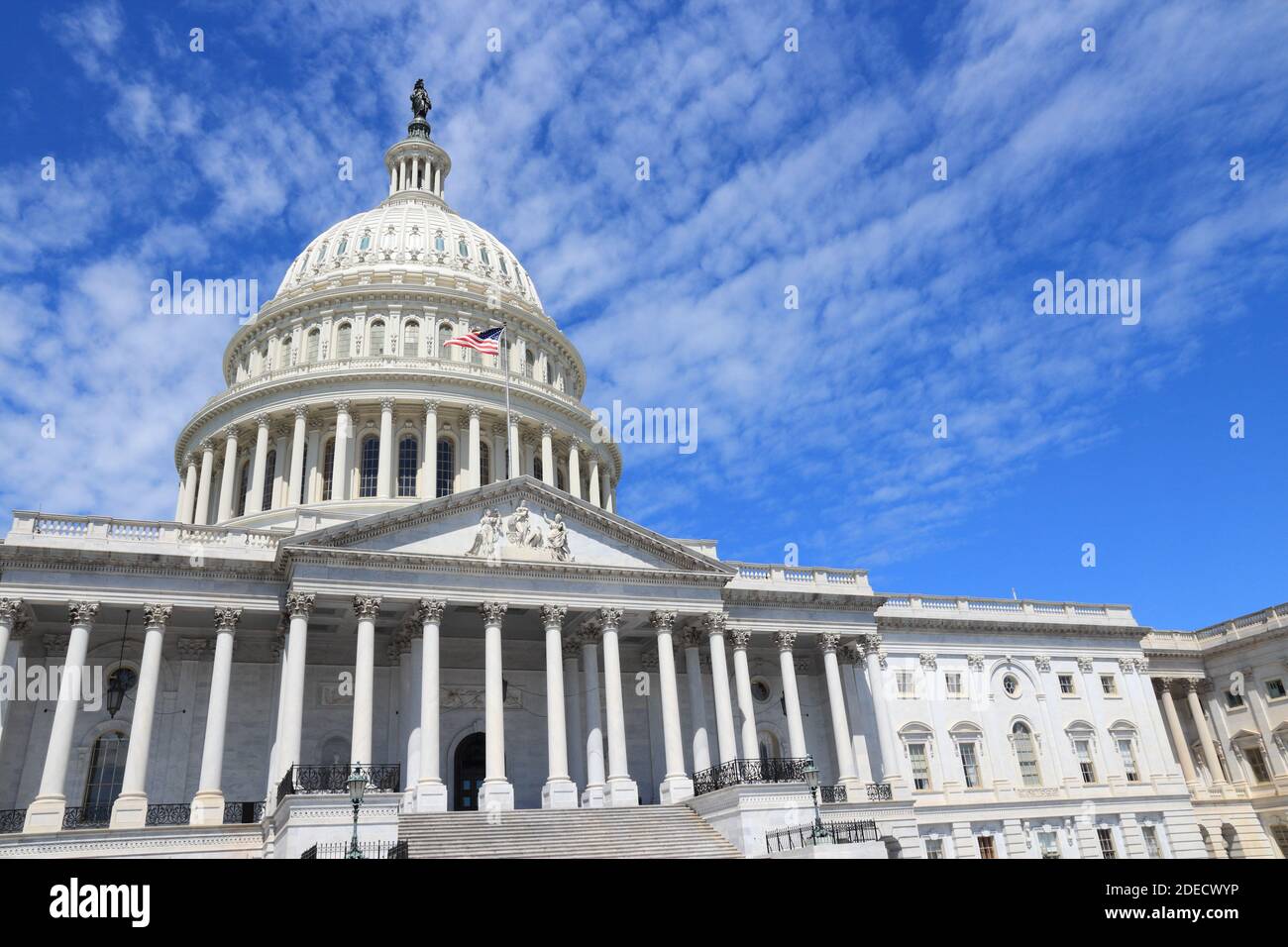 US National Capitol. Wahrzeichen in Washington, DC. Kapitol Der Vereinigten Staaten. Stockfoto