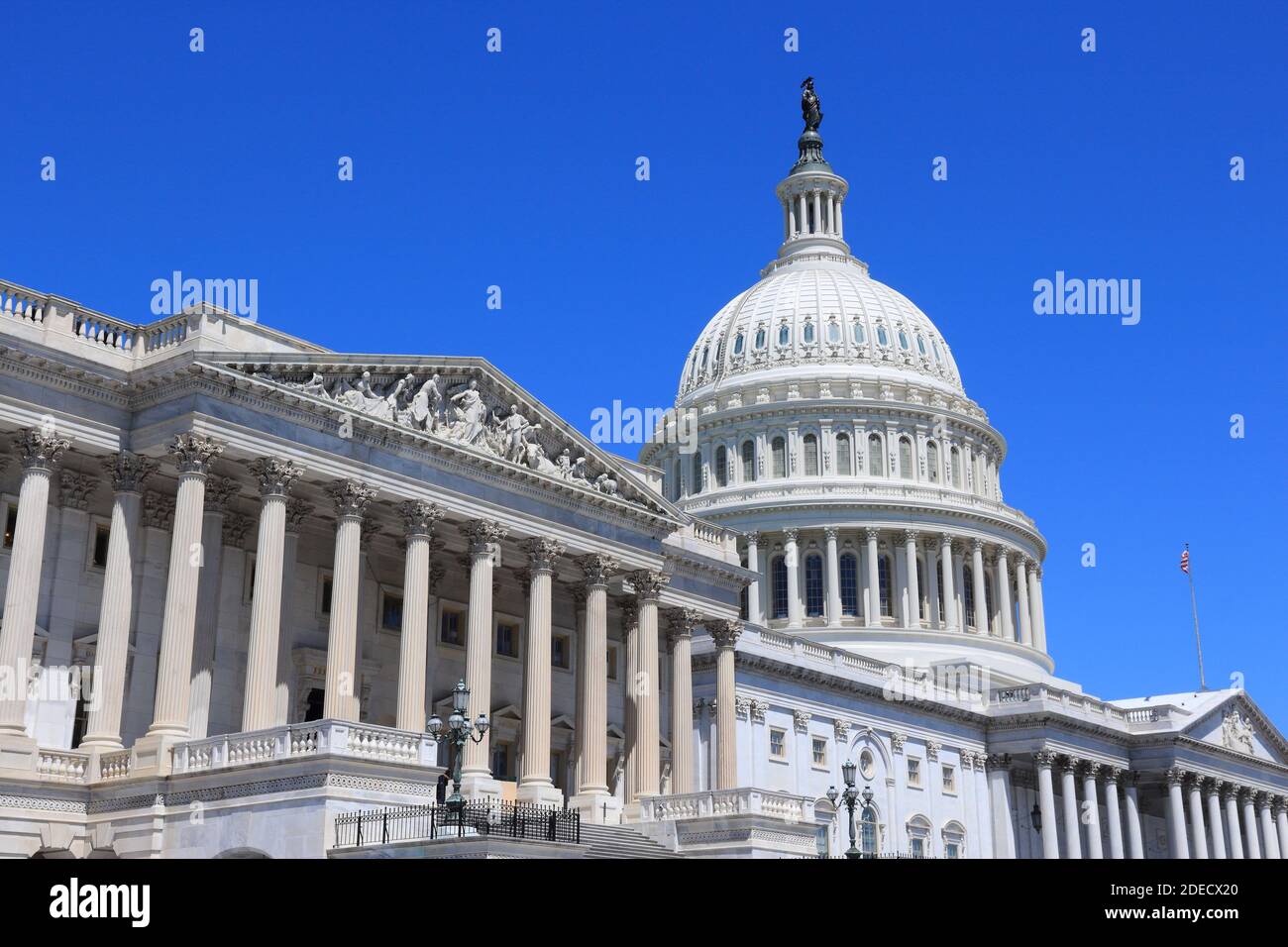 US National Capitol. Wahrzeichen in Washington, DC. Kapitol Der Vereinigten Staaten. Stockfoto