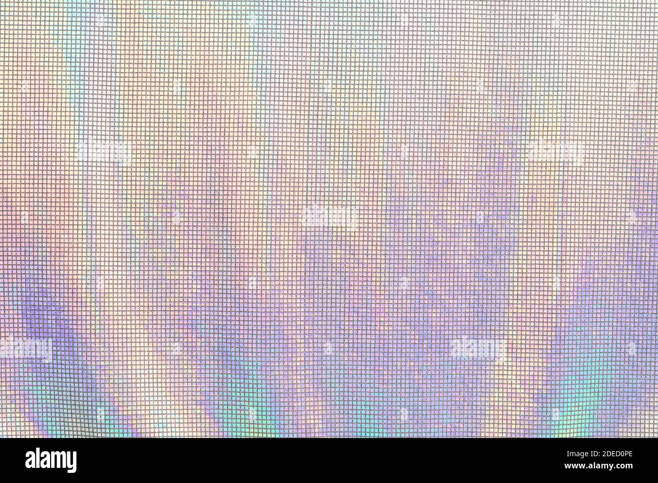 Rainbow Textil in Neonfarben. Schillernder Texturhintergrund Stockfoto