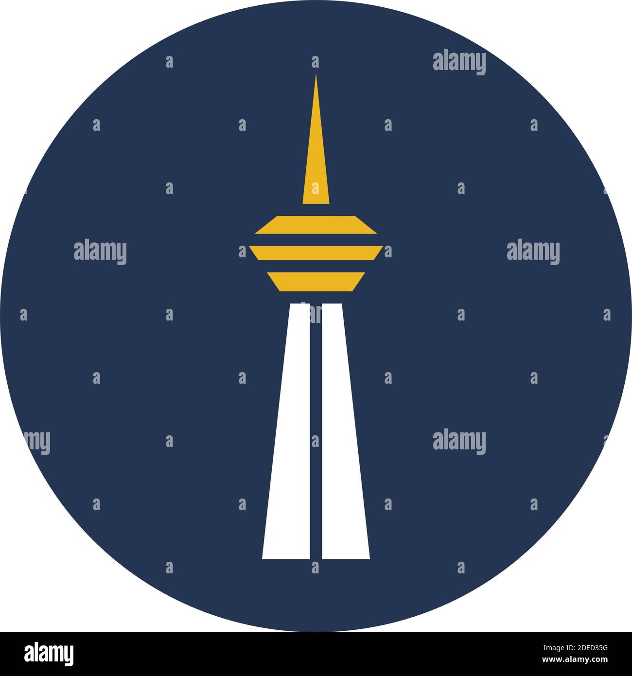 CN Tower, Kanada, Tower, toronto voll bearbeitbare Vektorsymbole Stock Vektor