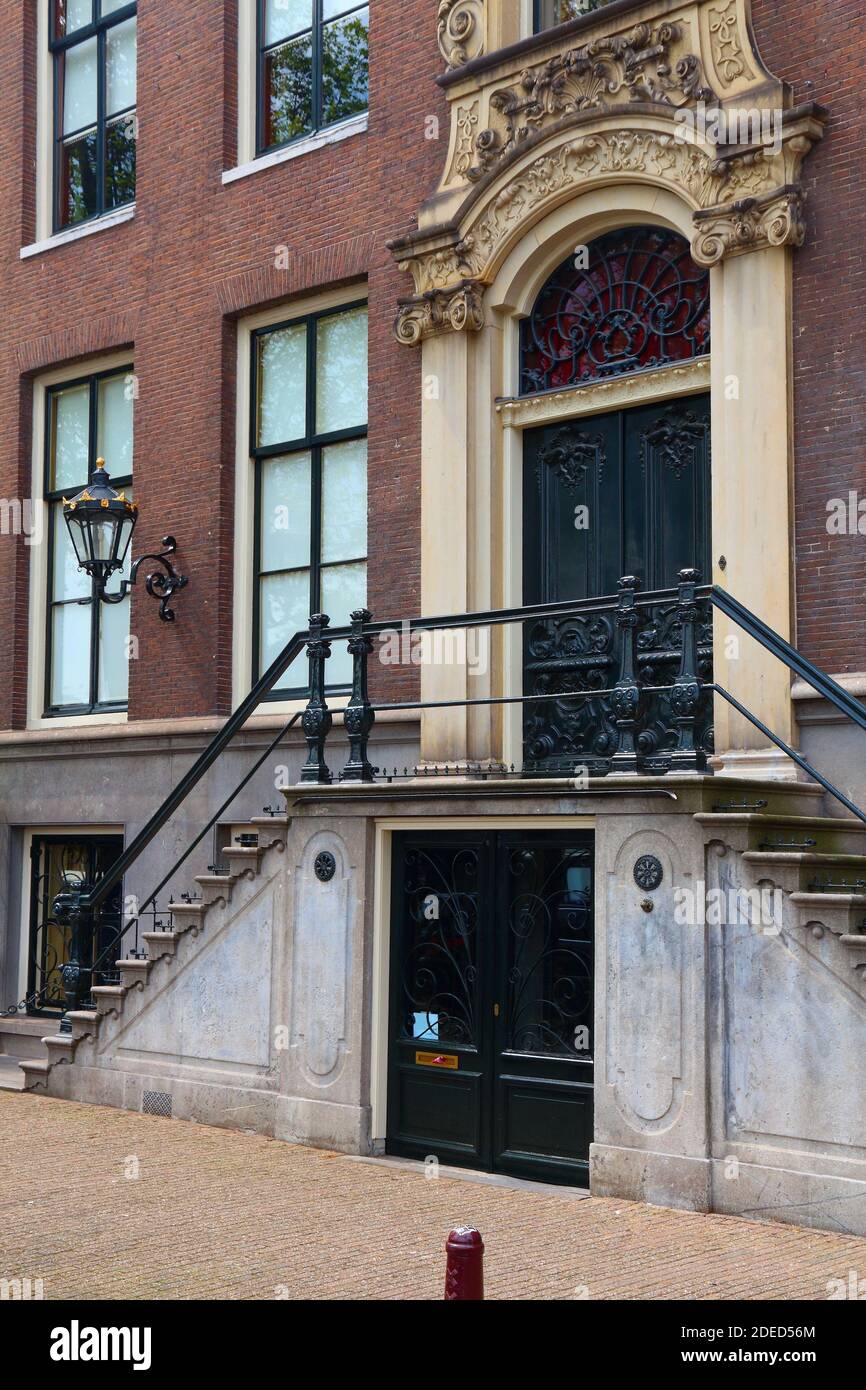 Amsterdam, Niederlande. Europäische Wahrzeichen-Architektur. Stockfoto