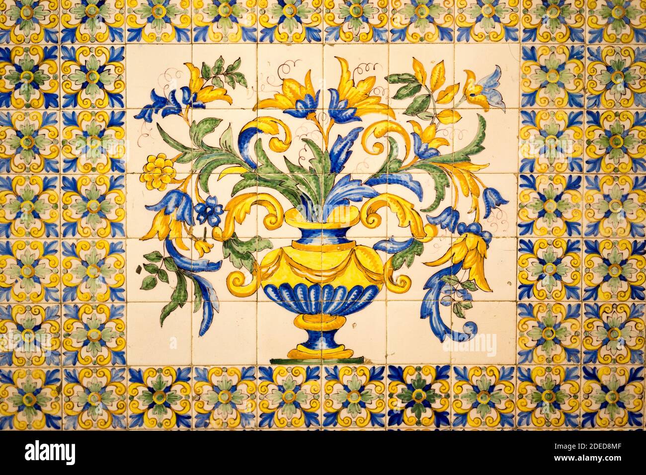 Lackierte Fliesen Stockfoto