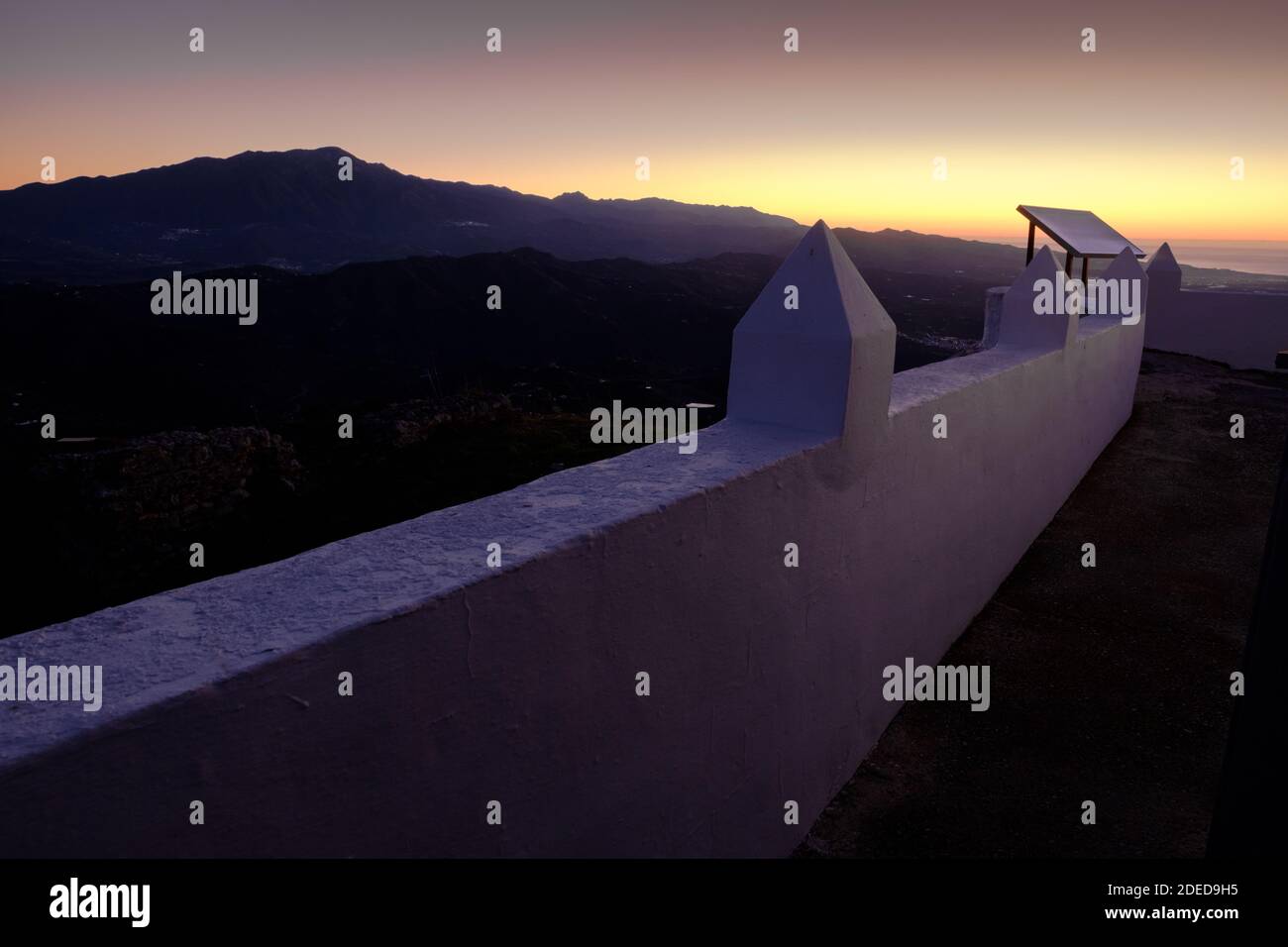 Comares, Axarquia, Malaga, Andalusien, Costa del Sol, Spanien Stockfoto