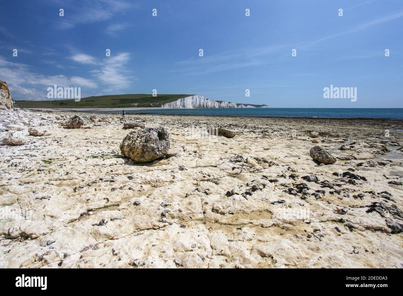 Sussex's einzige unerschlossenen Flussmündung enthält die faszinierendsten Landschaften der Südküste, geschützt durch die NT, Country Park und SSSI Systeme. Stockfoto