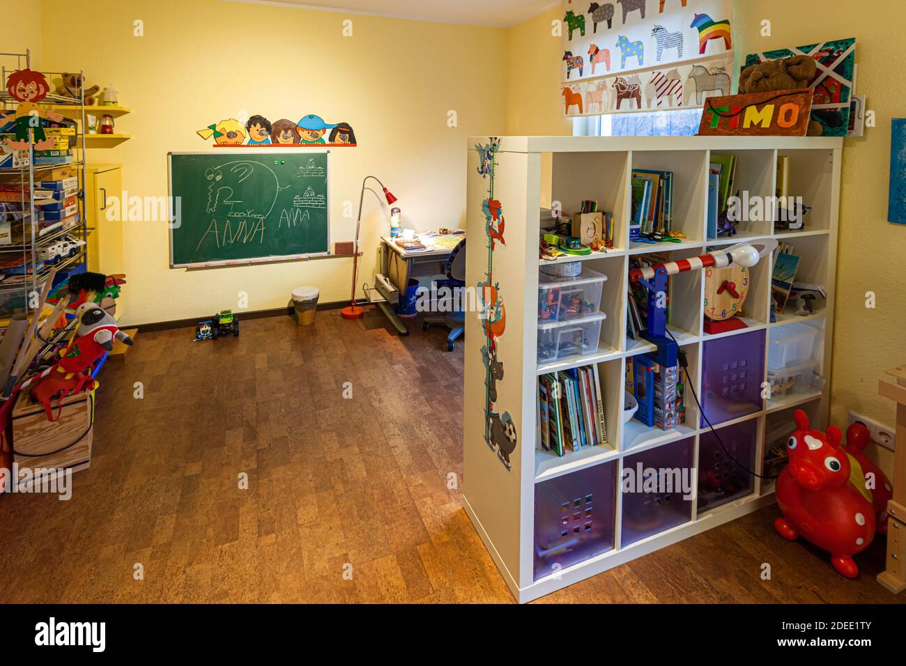 Typische Wohnung einer deutschen Familie Stockfoto