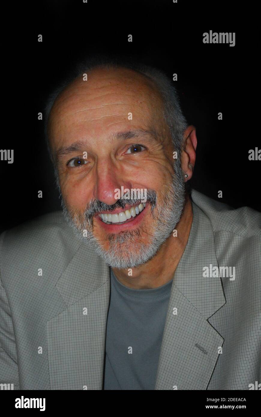 Michael Gross, amerikanischer Fernsehen, Film, Bühnenschauspieler, Komiker bekannt als Steven Keaton auf der Sitcom Family Ties & Survivalist Burt Gummer in Tremors Stockfoto